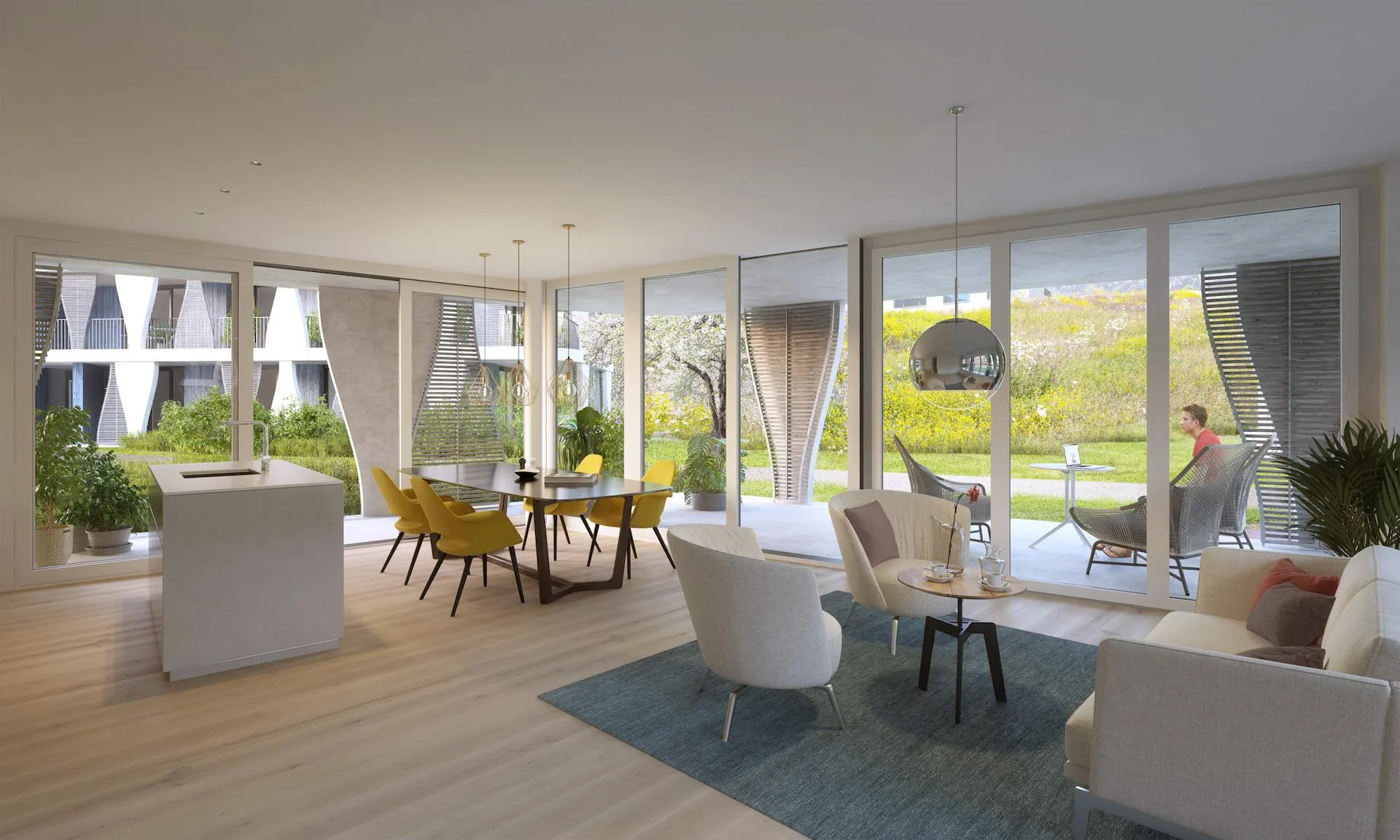 Moderne 3.5-Zimmer-Neubauwohnung im Erdgeschoss in Maienfeld