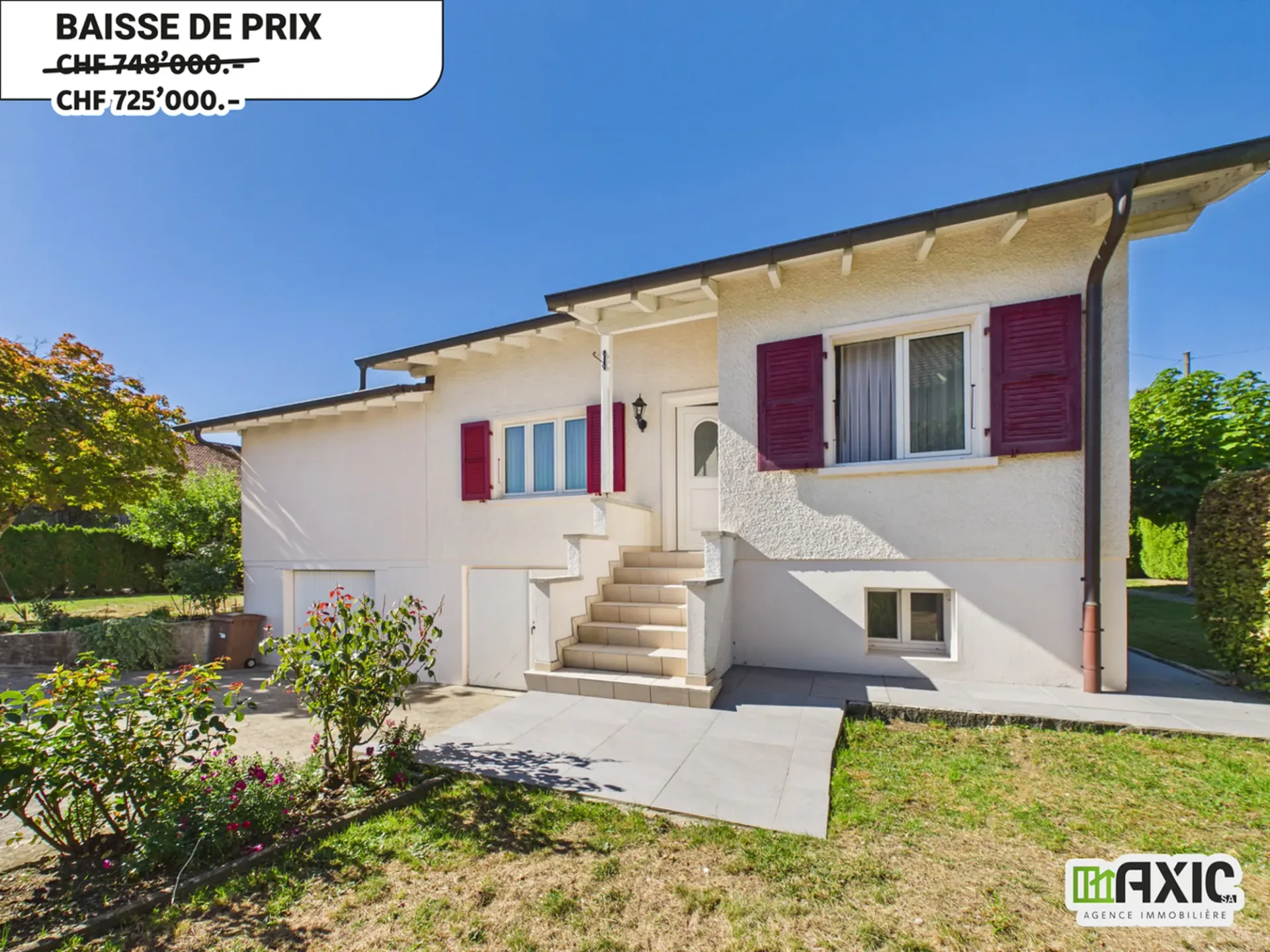 A vendre - Charmante maison de 5.5 pcs avec grand jardin à Delémont