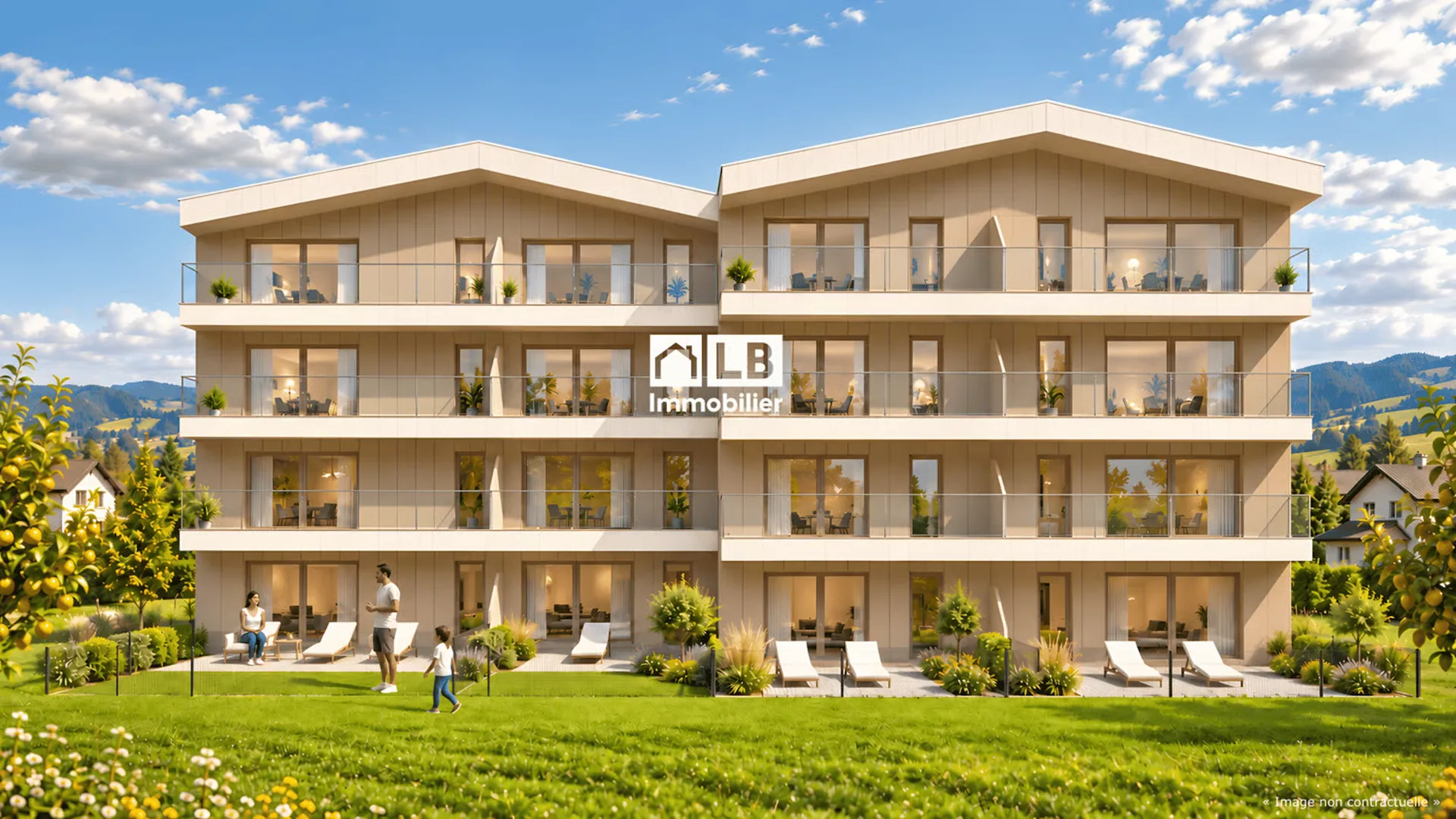 Attic of 4.5 rooms in Remaufens – Lot 13