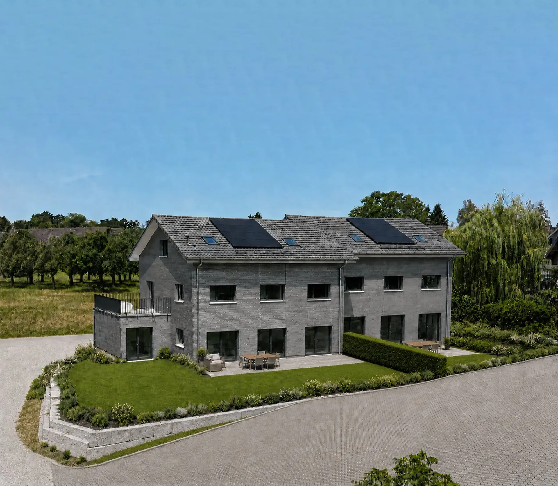 Neubau grosszügiger Doppeleinfamilienhäuser