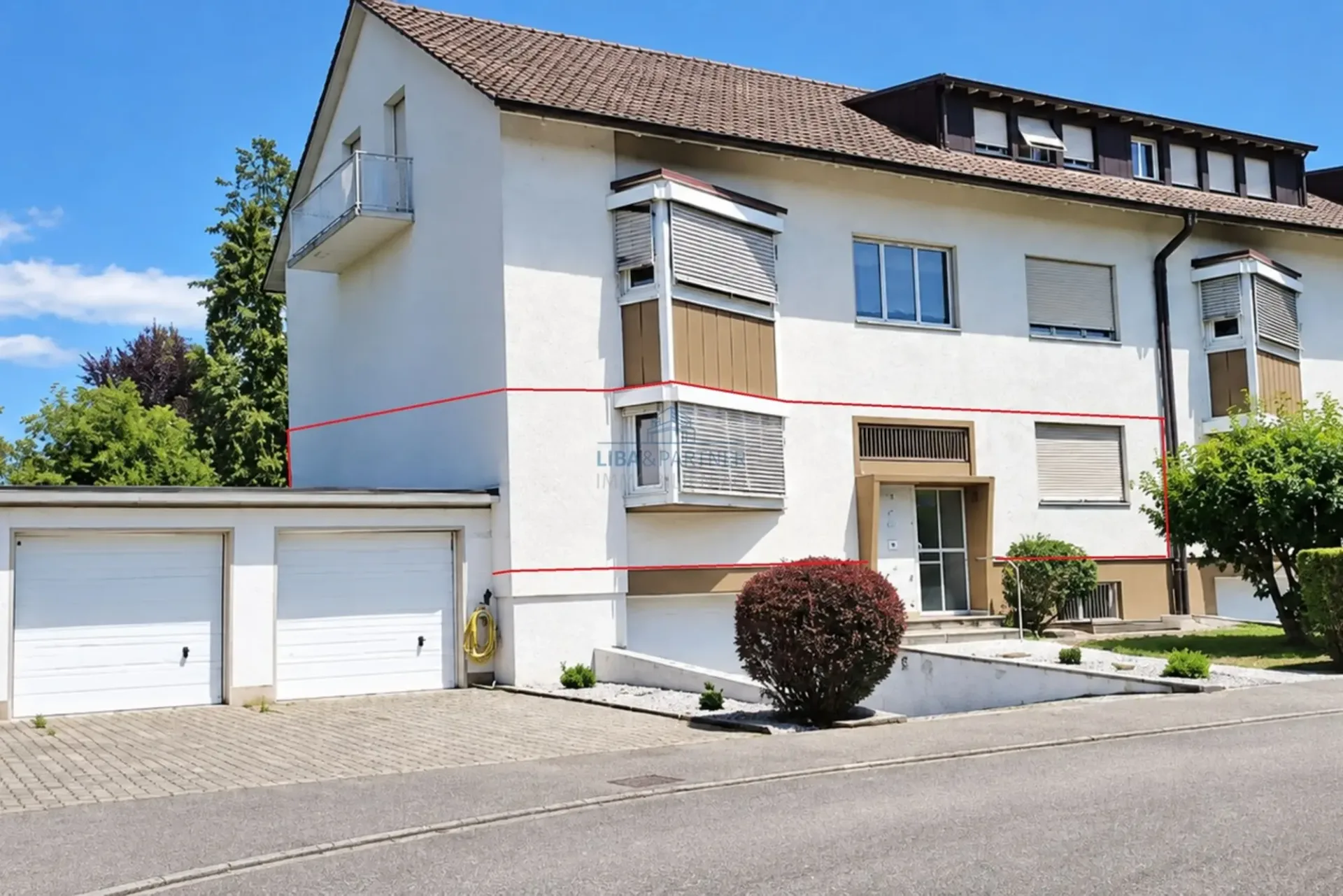 Grosszügige 3.5-Zimmer-Wohnung mit Balkon und Gartenzugang