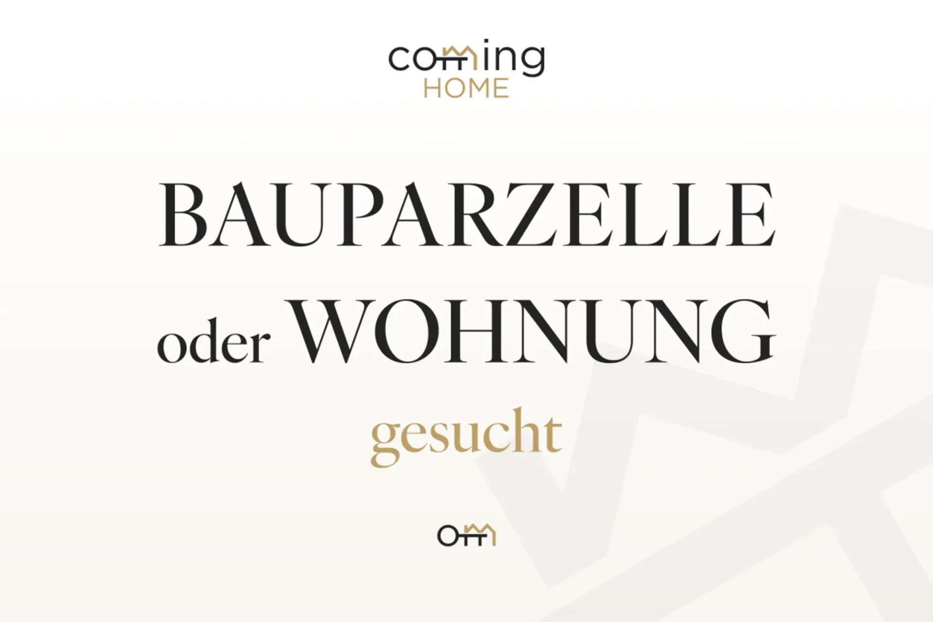 Bauparzelle oder Wohnung gesucht