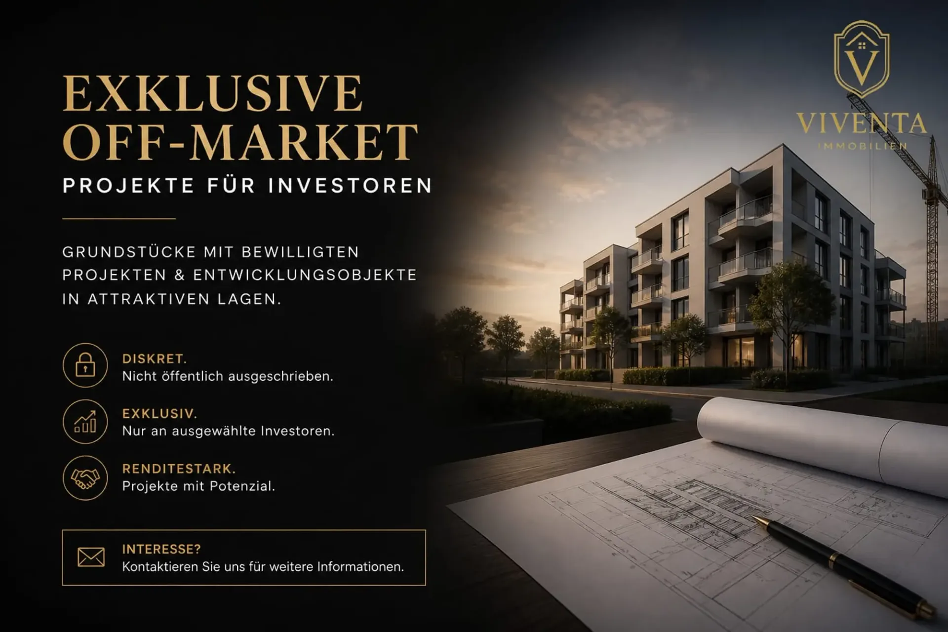 Off-Market Projekte für Investoren - Exklusive Gelegenheiten