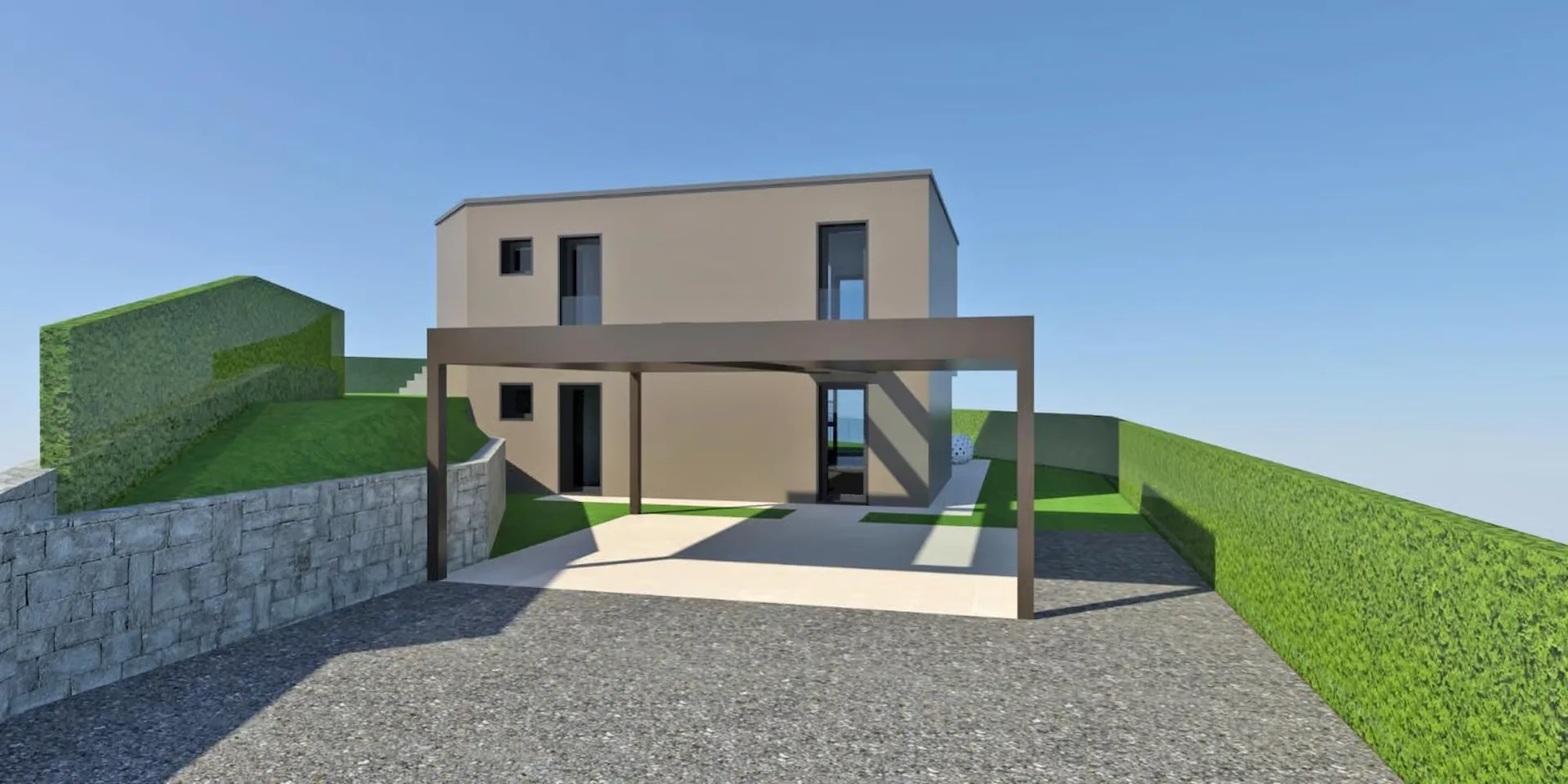 Terrain avec projet de construction et vue sur le lac, Dino-Sonvico