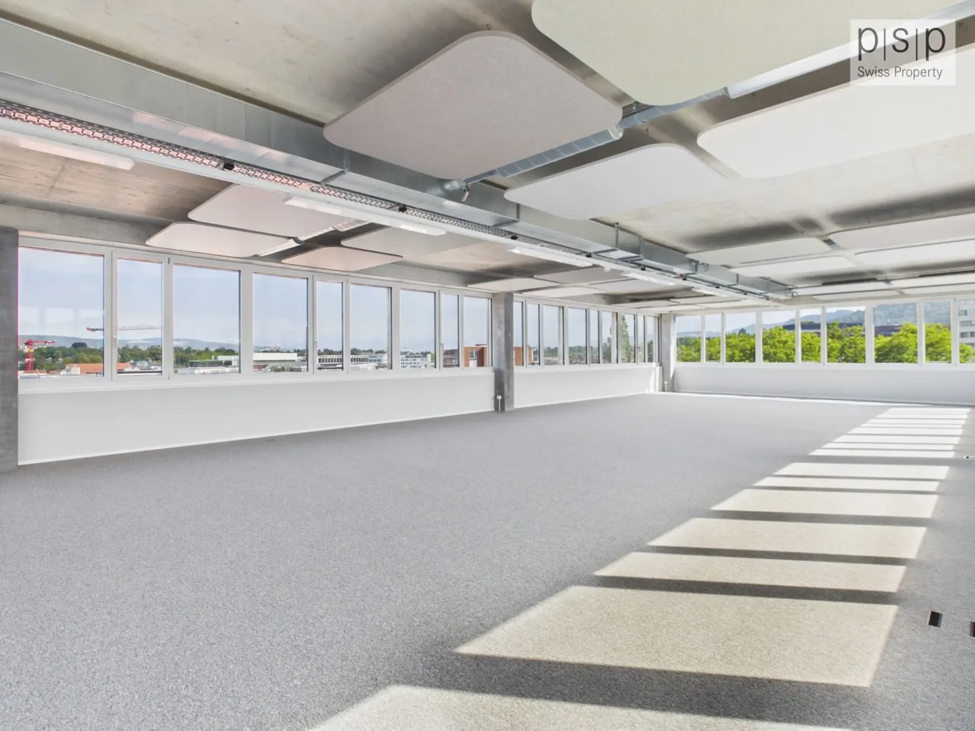 Bezugsbereites Büro im Binz-Quartier