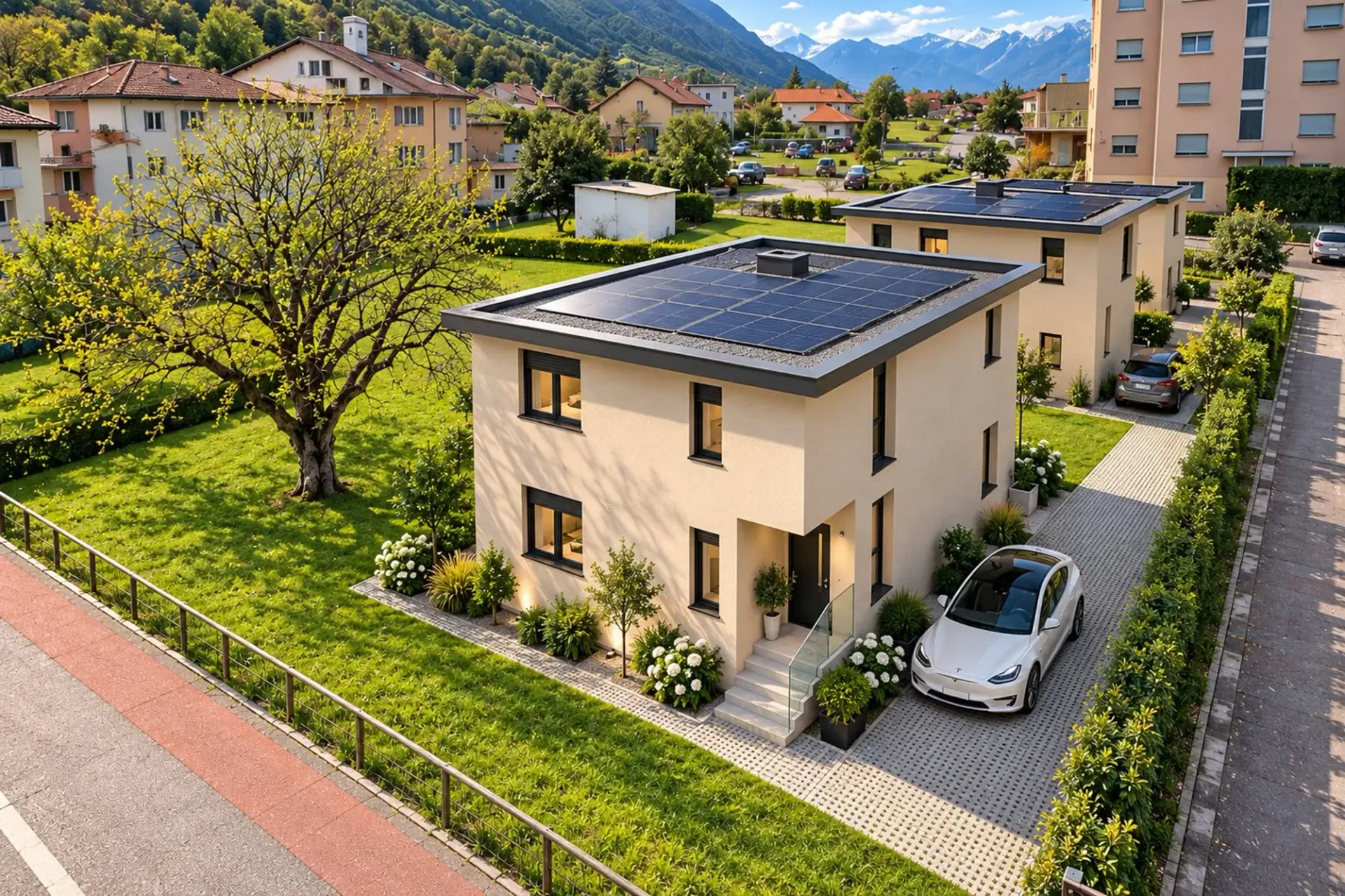PROSSIMA REALIZZAZIONE – ELEGANTE VILLETTA BIFAMILIARE CON GIARDINO PRIVATO E POSTI AUTO