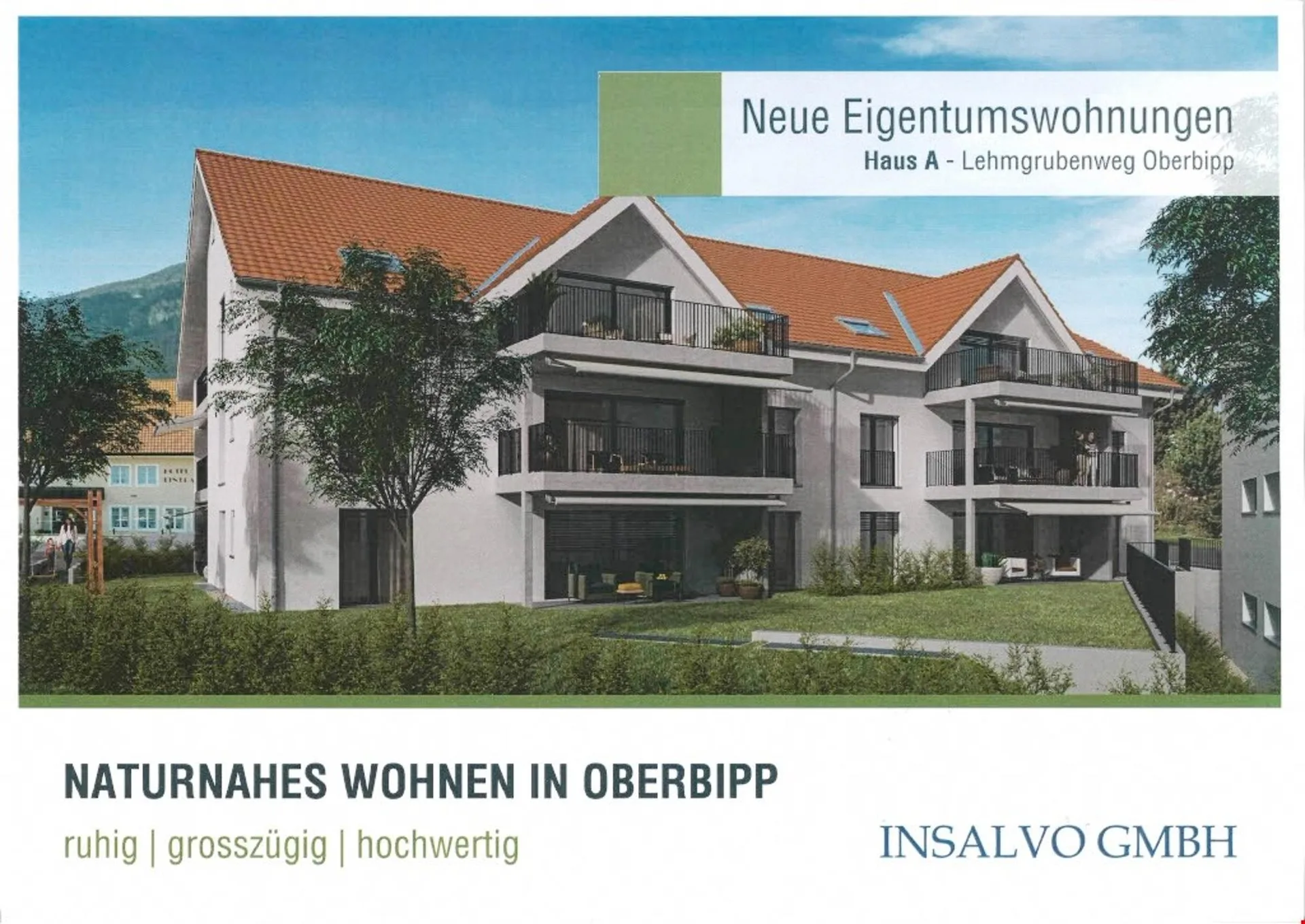 NATURNAHES WOHNEN IM GRÜNEN . . .