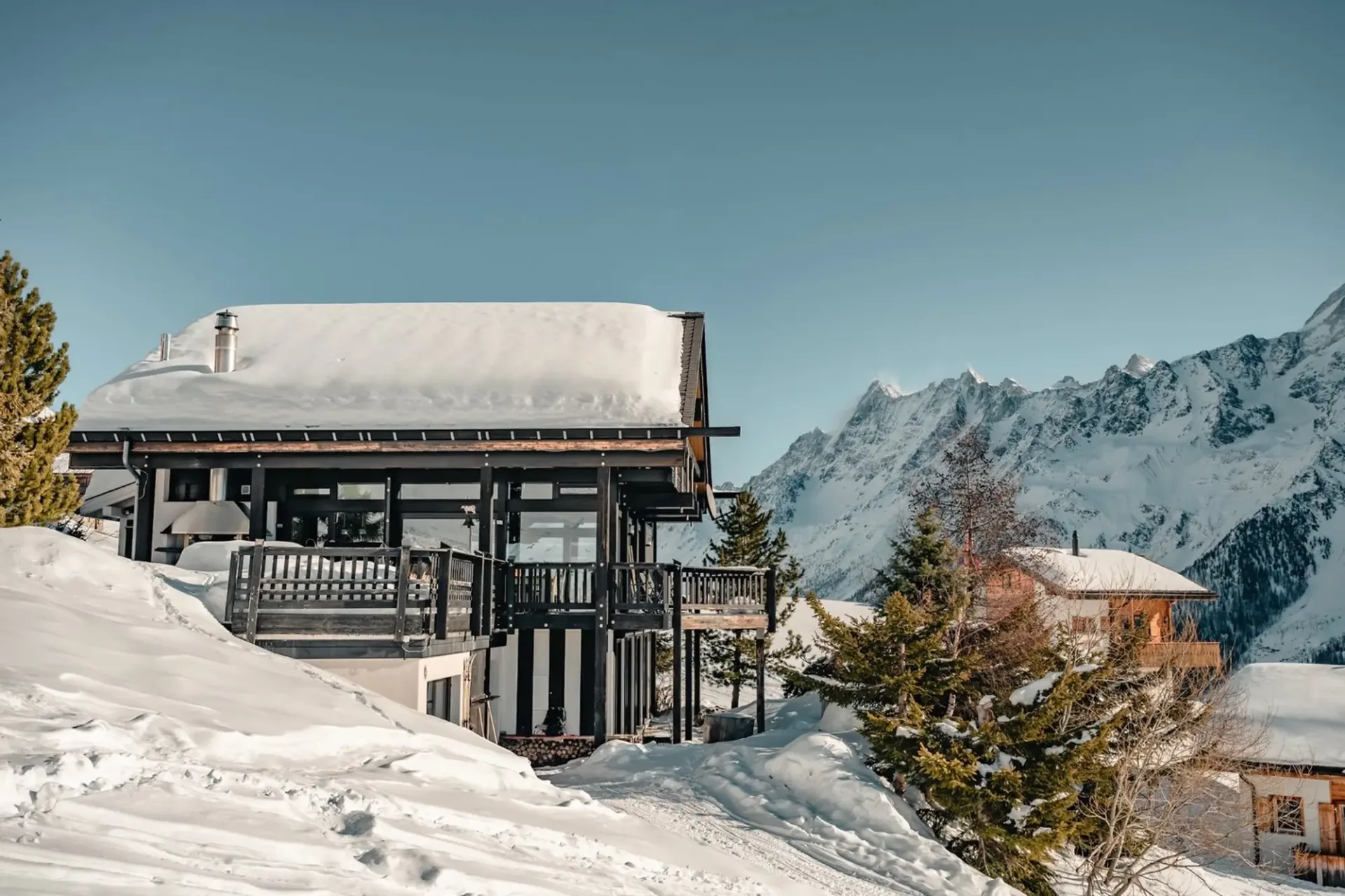 Charmanter Alpen-Chalet in Wiler (Lötschen) – Atemberaubende Bergausichten