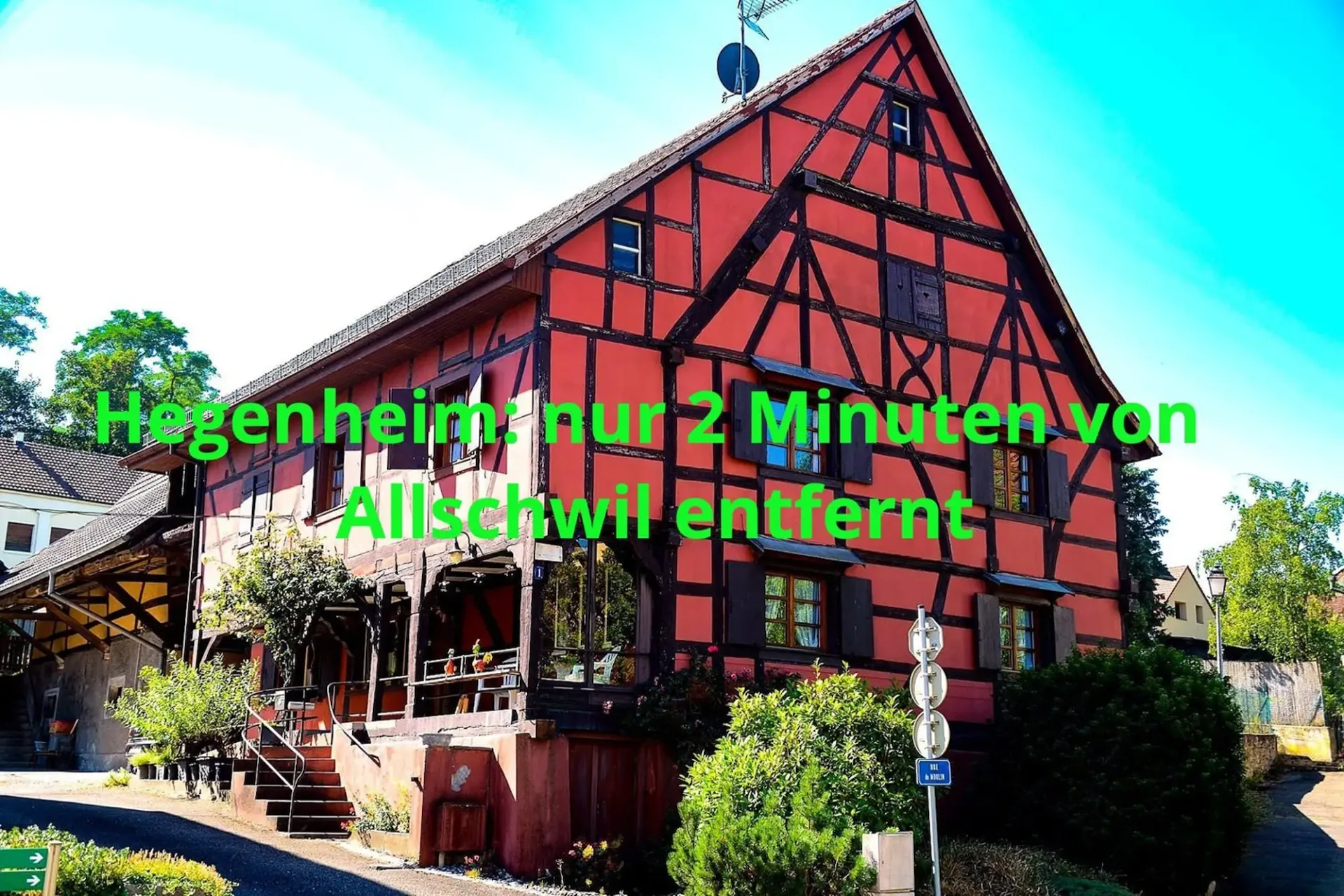 Echtes elsässisches Haus mit Nebengebäuden und 1.261 m² Grundstück im Herzen von Hégenheim