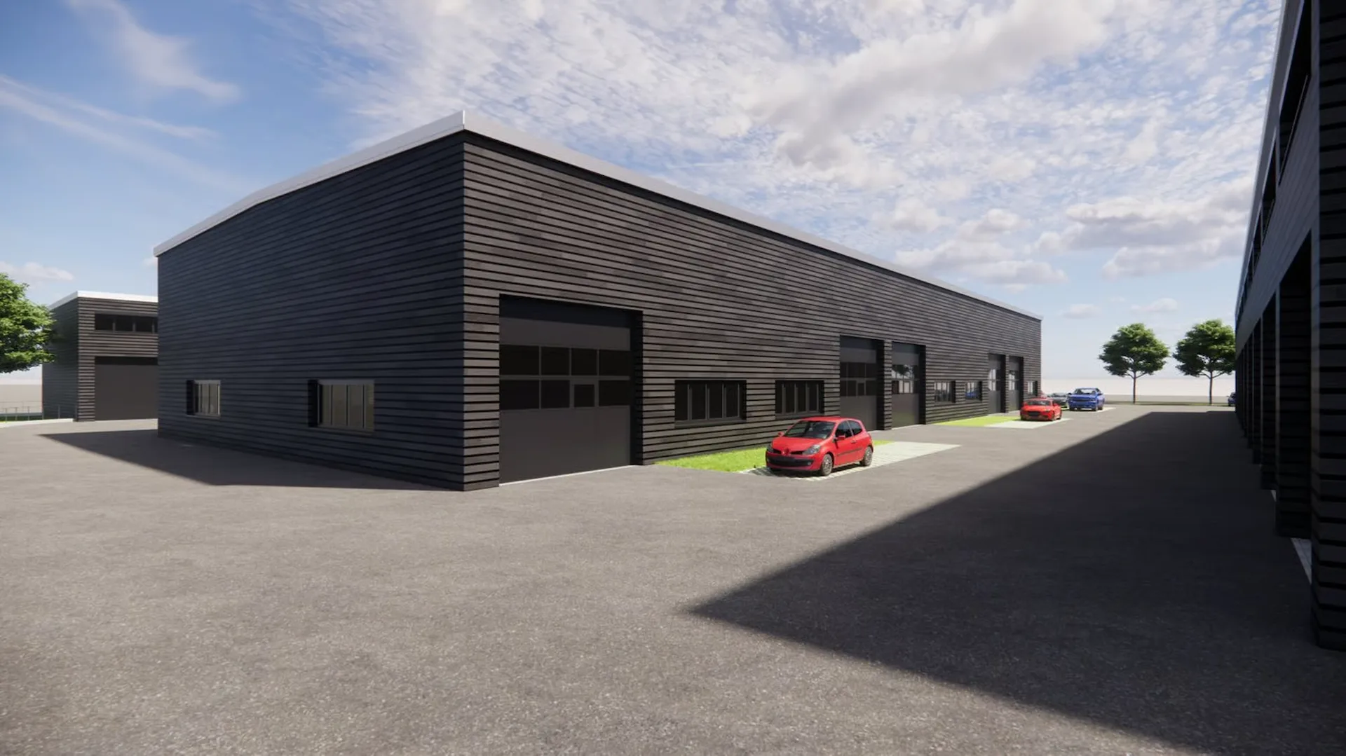 Moderne Gewerbehalle in Studen zu vermieten!