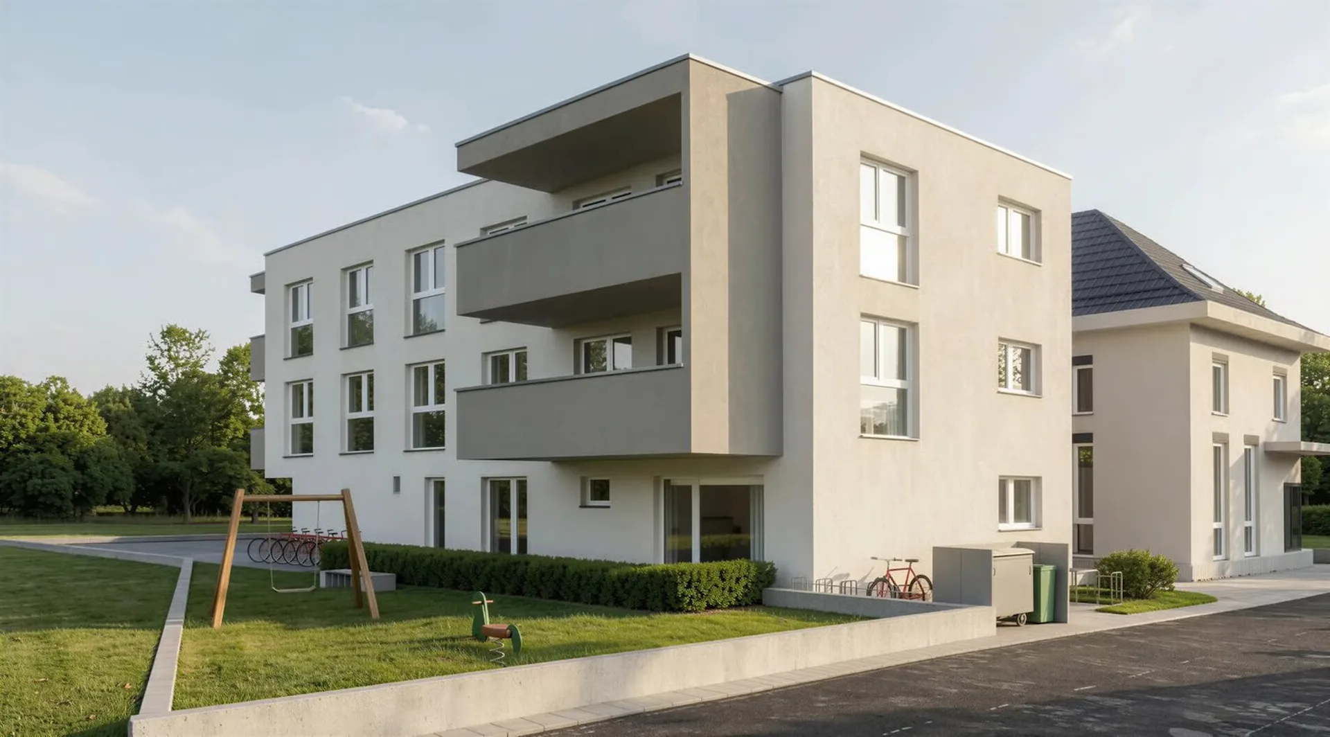 First occupancy modern 1.5-room garden apartment in the center of Reinach