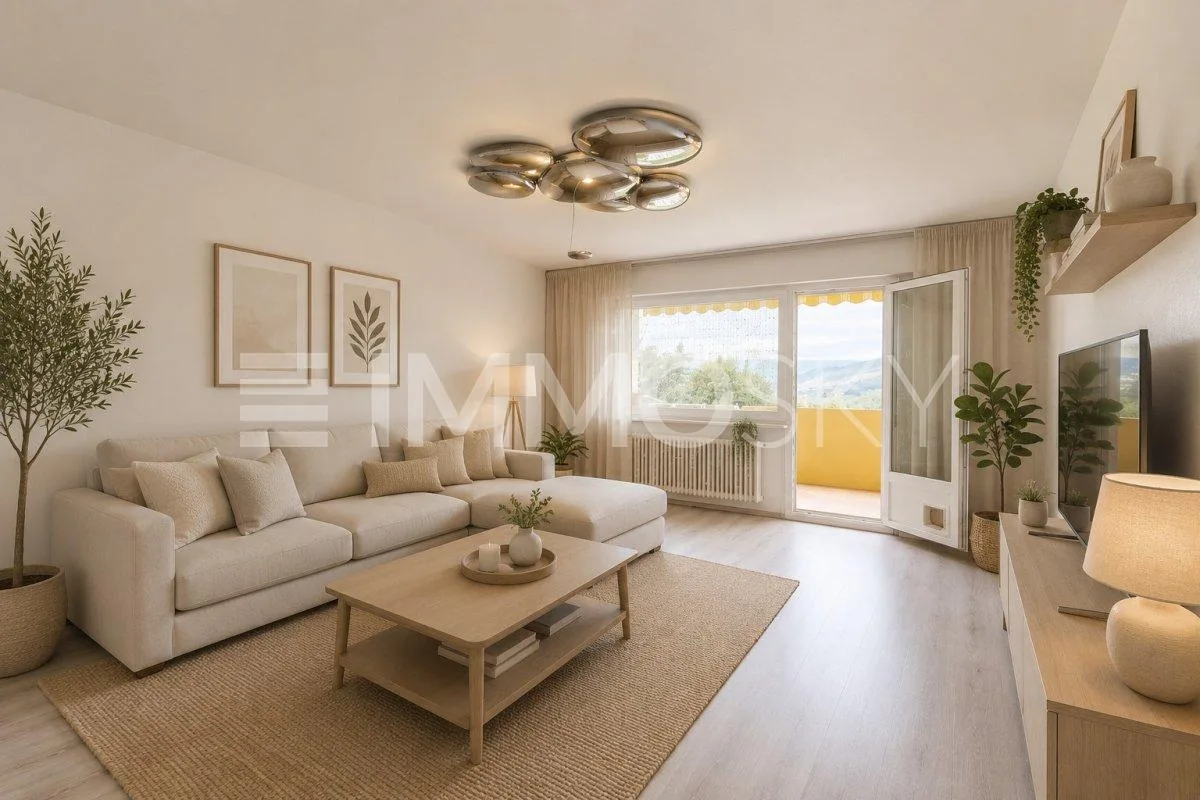 Ampio appartamento di 3.5 locali a Chernex con vista splendida