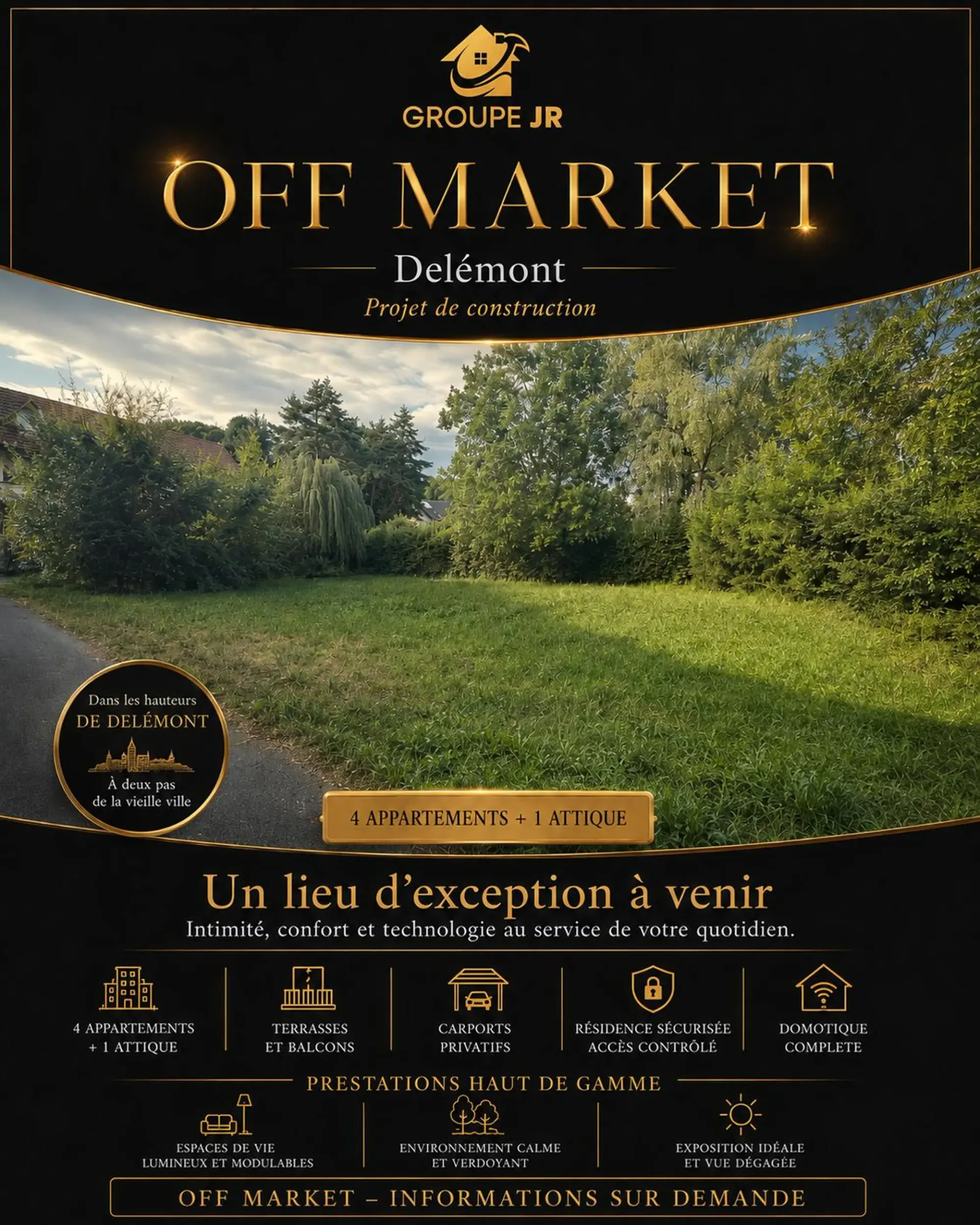 Exclusive preview – Off Market residential project in Delémont