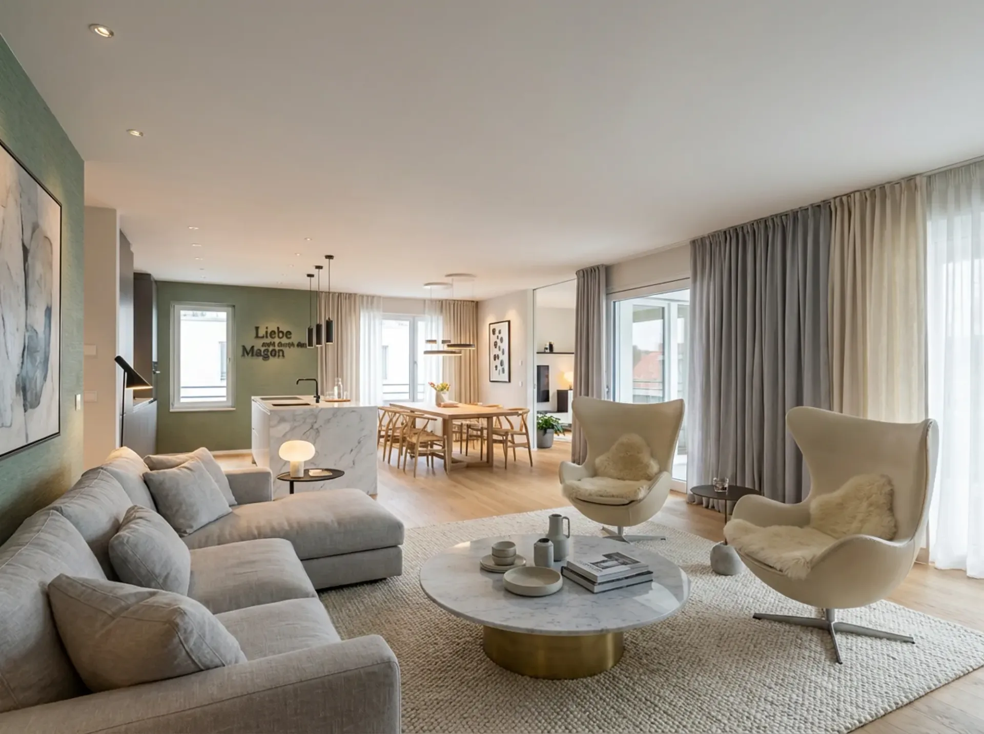 Modern 5.5-room new-build apartment in sustainable construction in Muolen