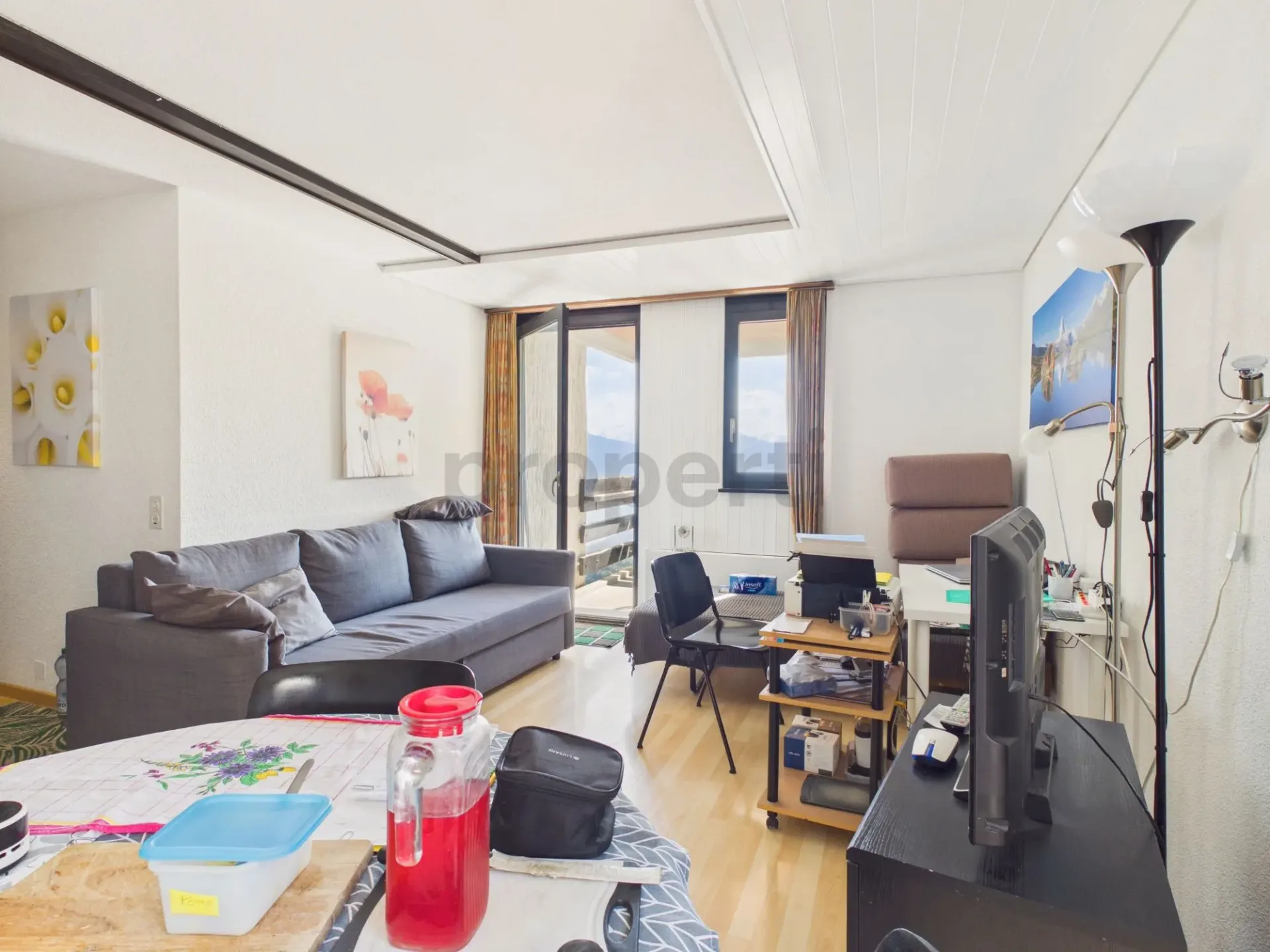 Schönes 2,5-Zimmer-Apartment mit Balkon in Aminona, Crans Montana