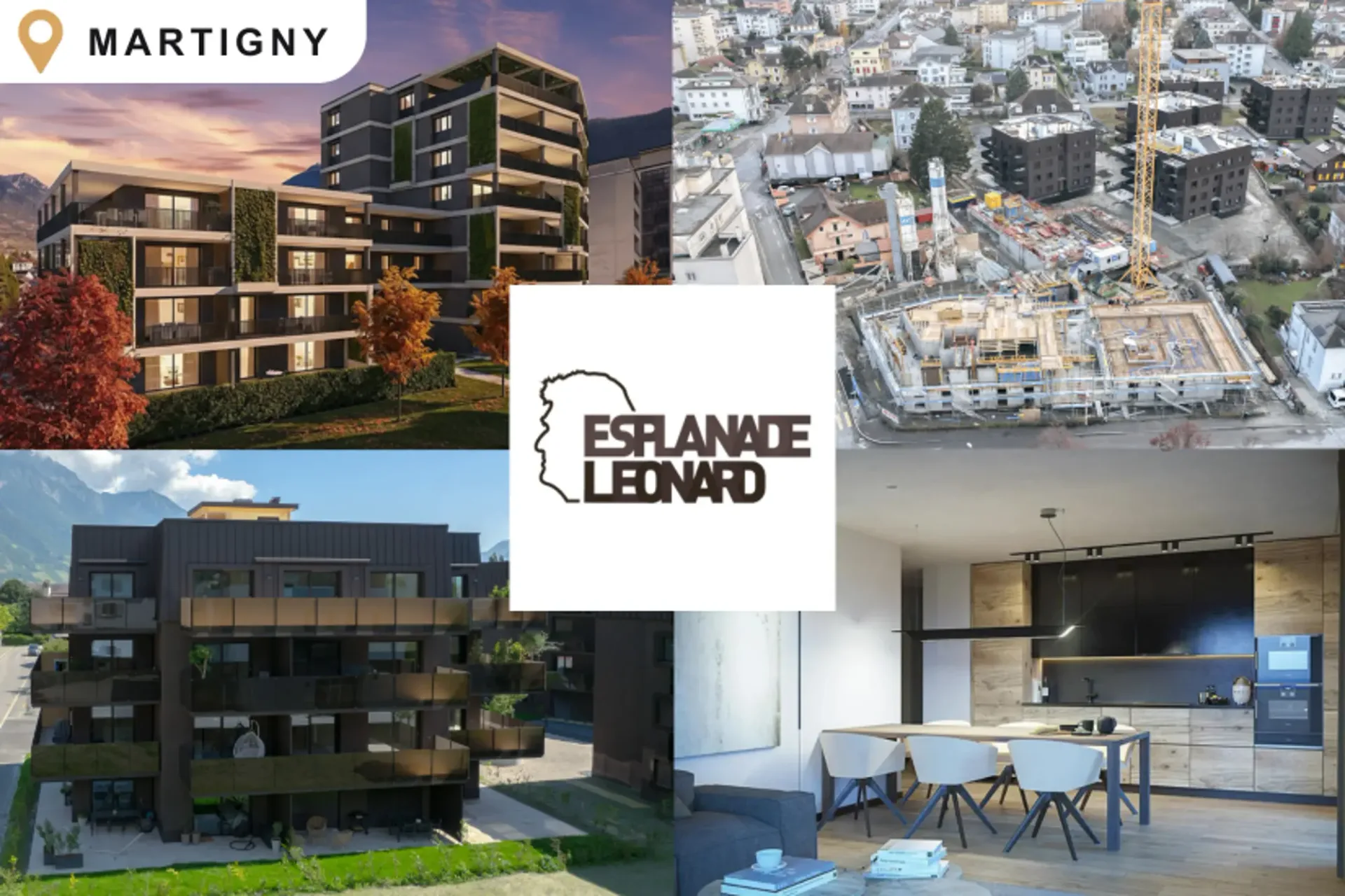 Schönes 3.5-Zimmer-Neuapartment - Esplanade Léonard Martigny