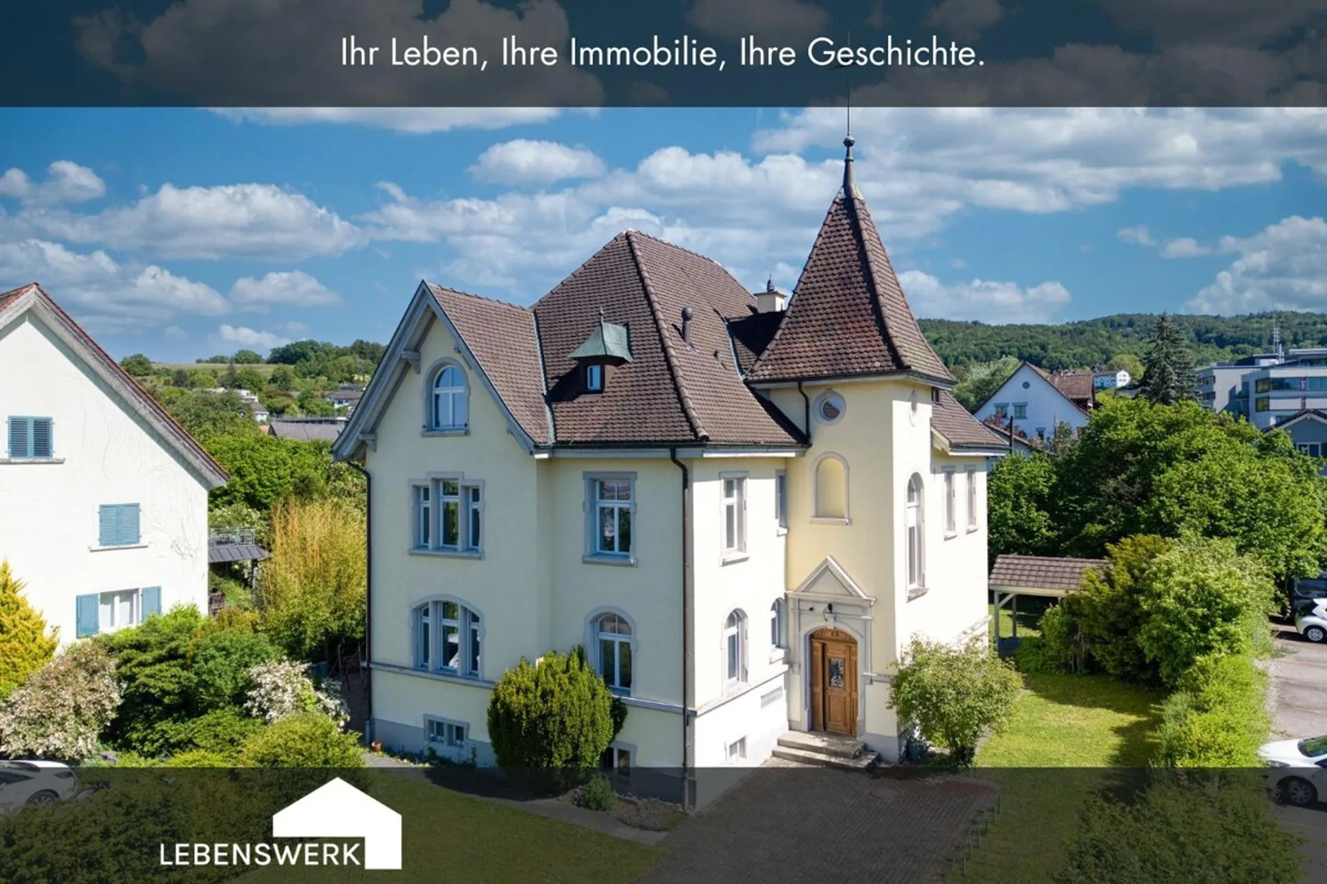 Ein Haus wie ein kleines Schloss. Historische Jugendstilvilla mit 3 Wo