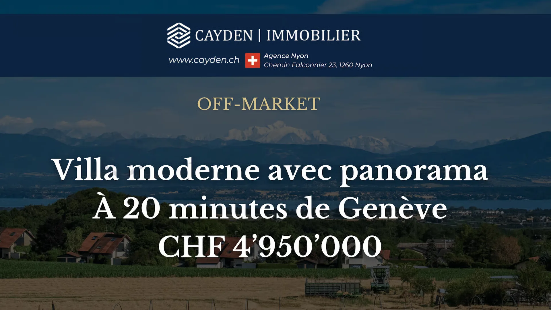 EXCLUSIVITE OFF MARKET - Villa contemporaine, vue panoramique