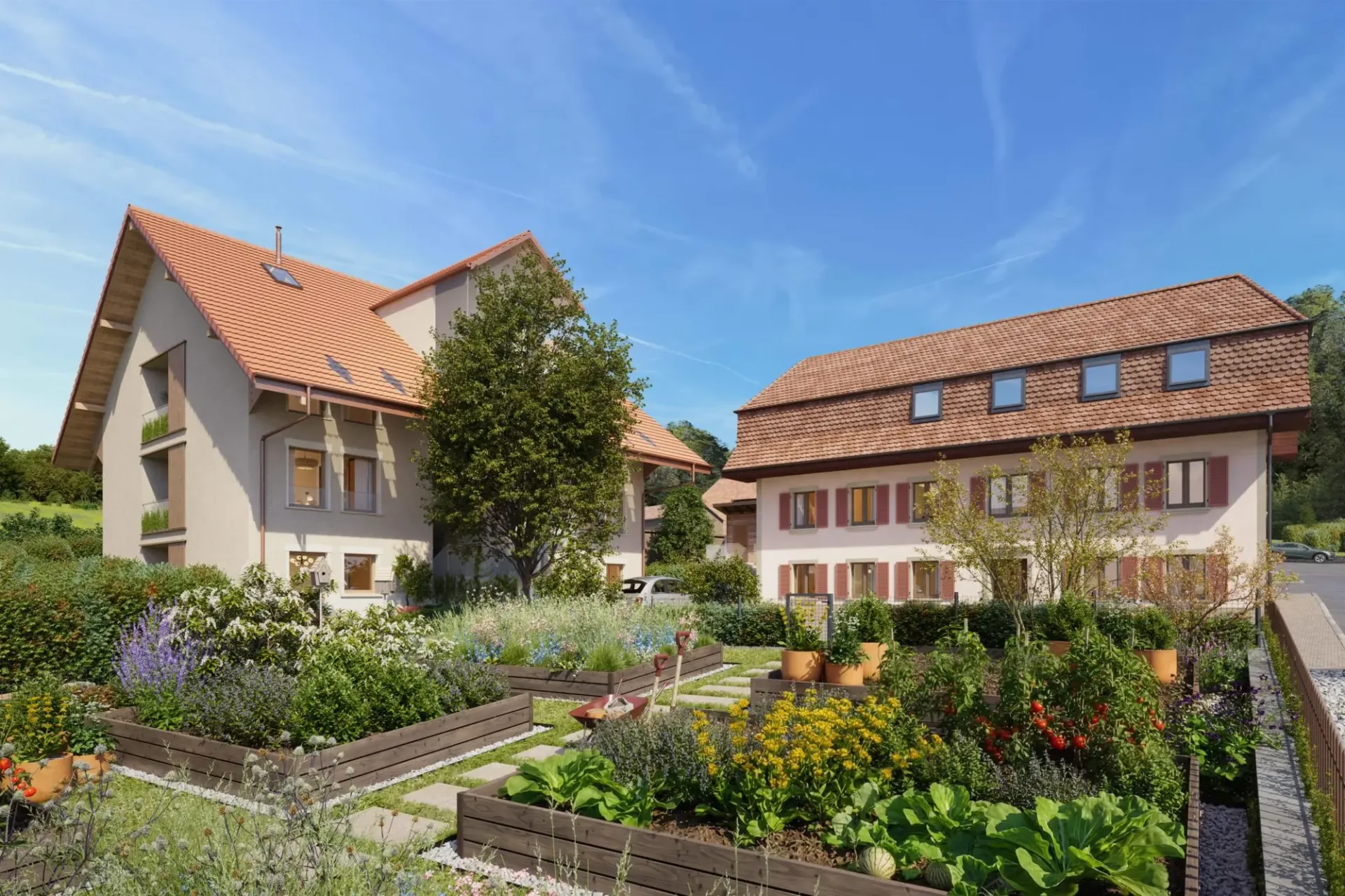 Schönes 2.5-Zimmer-Neubau in einer renovierten Scheune