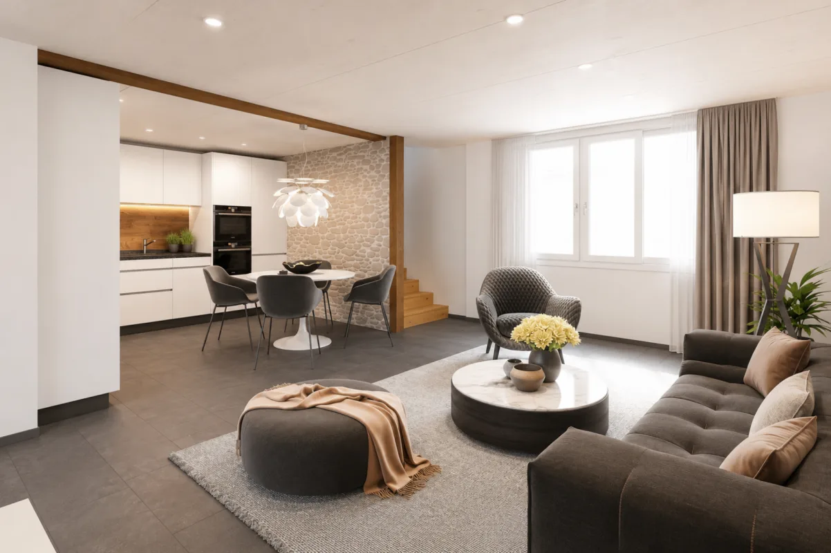 4.5-Zimmer-Wohnung mit Hauscharakter: einzigartiger Charme in unmittelbarer See- und Zentrumsnähe!