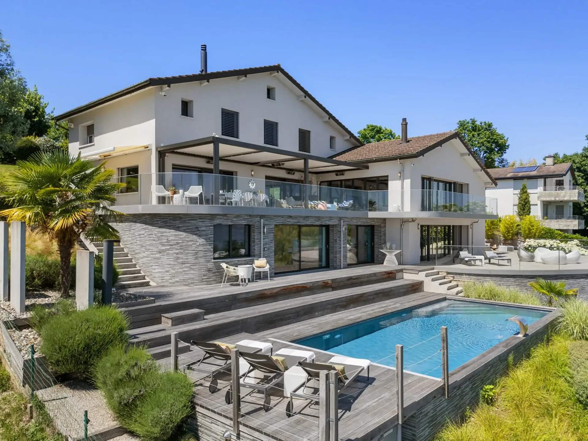 Exceptional villa with spectacular views of Lake Geneva