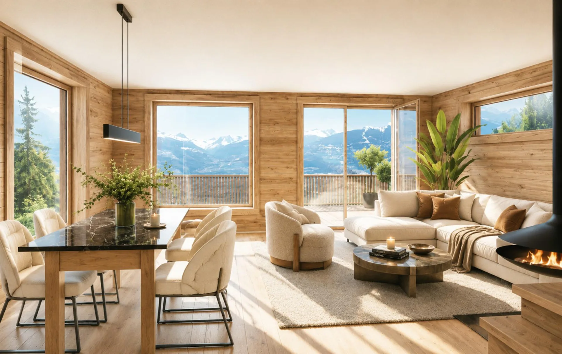 Luxus-Chalet mit Panoramablick