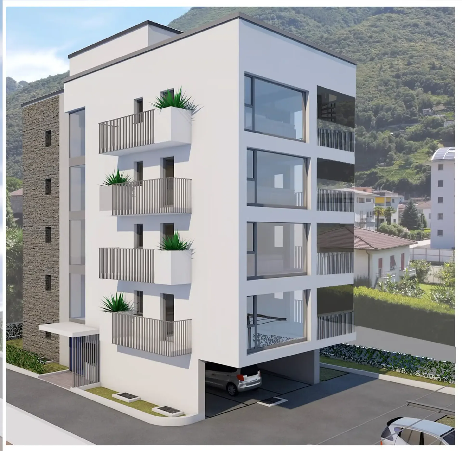 BELLINZONA: NOUVEAU 4.5 PIÈCES DANS LA RÉSIDENCE MARTINA