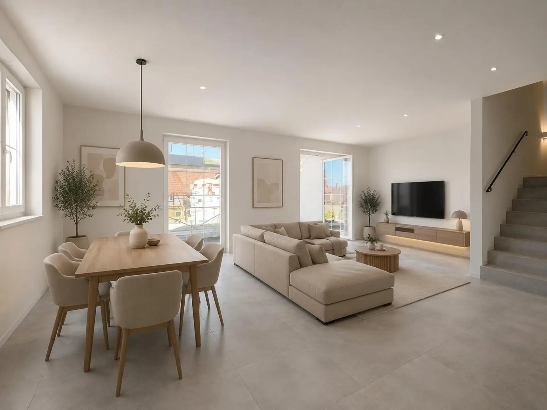 Modernes Reihenhaus in Hüntwangen – Neubau mit Terrasse und Garage