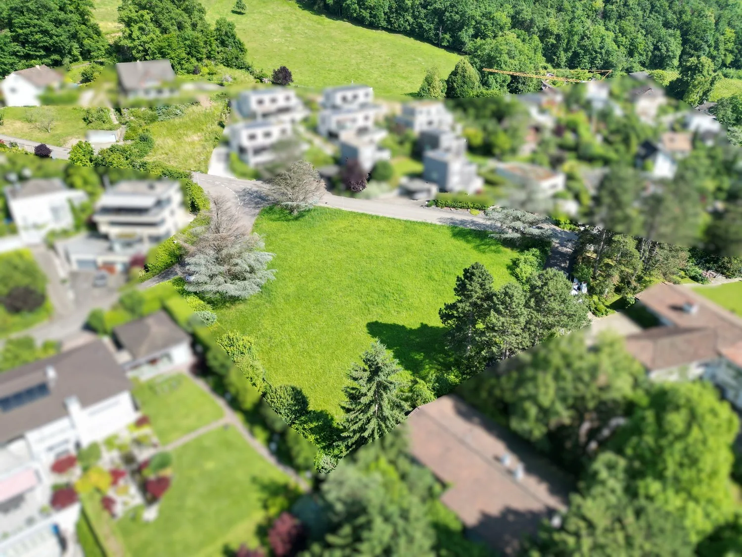 Parcelle de construction attractive avec vue lointaine sur Schlossweg à Dornach